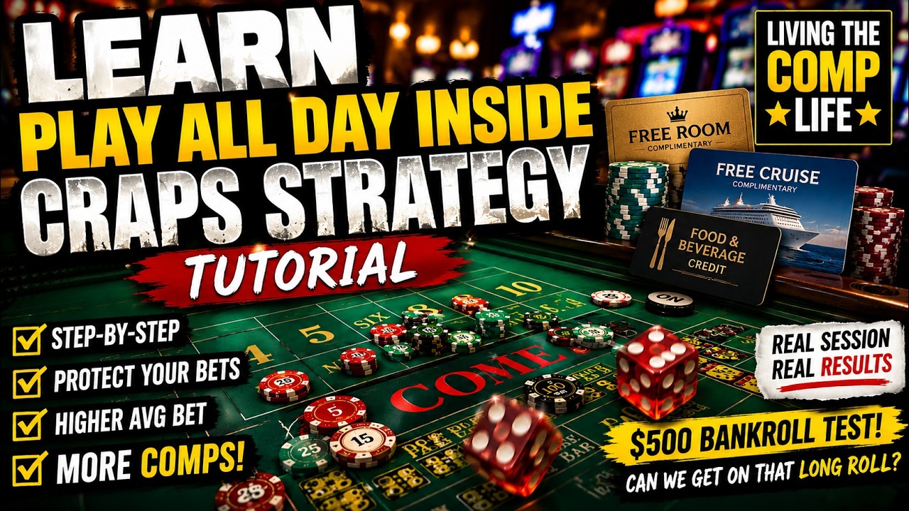 Craps Tutorial: Play All Day Inside Strategy Explained....Can This Craps Strategy Earn Casino Comps?
