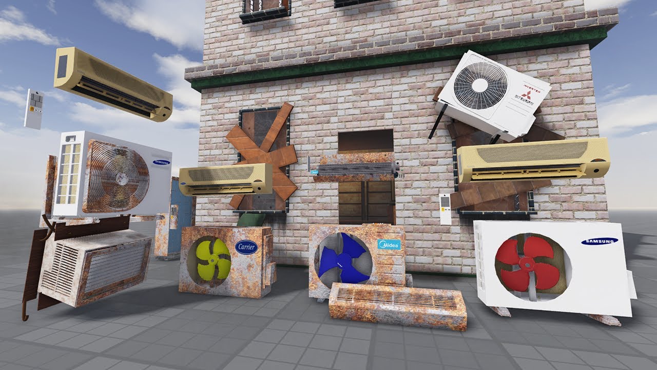 Abandoned House with Rusty Air Conditioner | Roblox AC Game