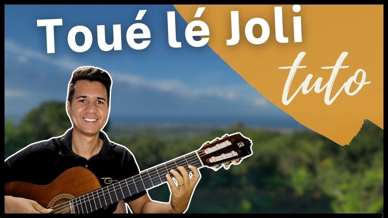 Tou&eacute; l&eacute; Joli - Pierrot Vidot 🇷🇪 Tuto S&eacute;ga 974 - Cours de guitare gratuit avec Tablature