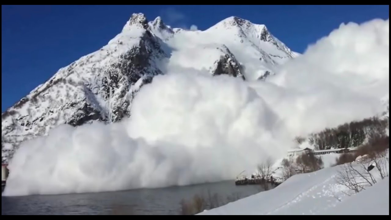 World's Biggest Avalanche - 2 contrasting views