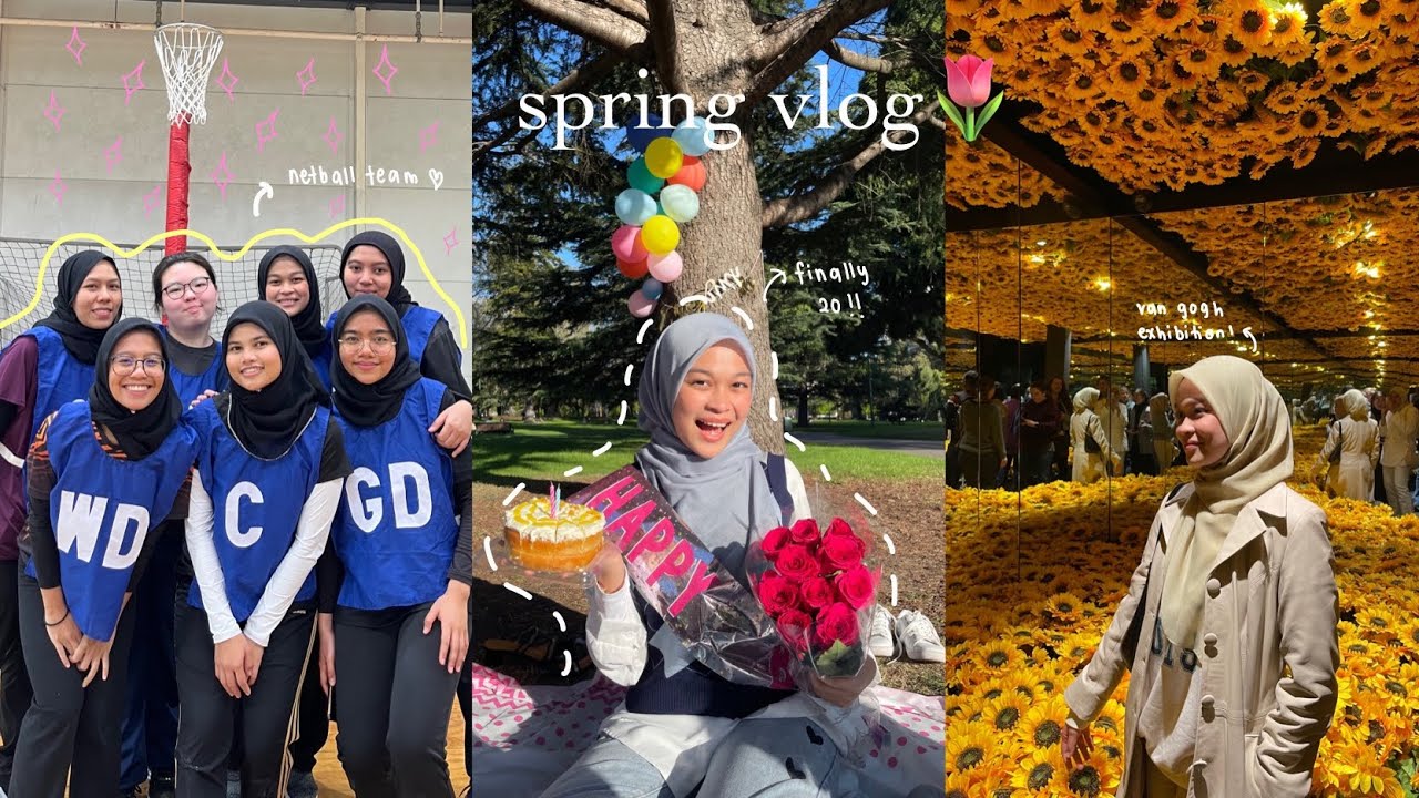 spring vlog 🌷: van gogh exhibition , my birthday celebration, house tour !!! 📍🇦🇺