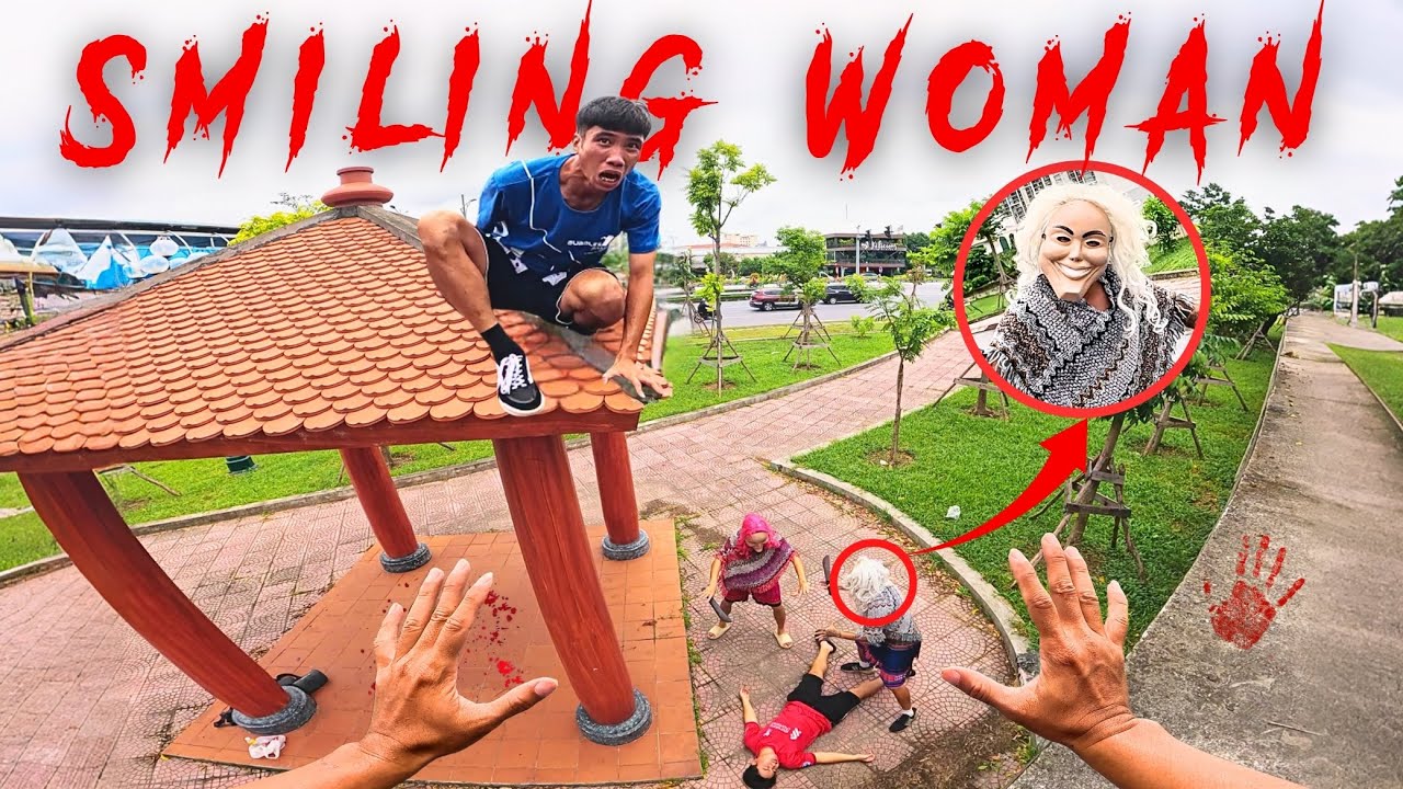 ESCAPING SMILING WOMAN 25.0 | Parkour Pov Horror Film| By B2F Viet Nam@b2f-3run @BubblesPassion