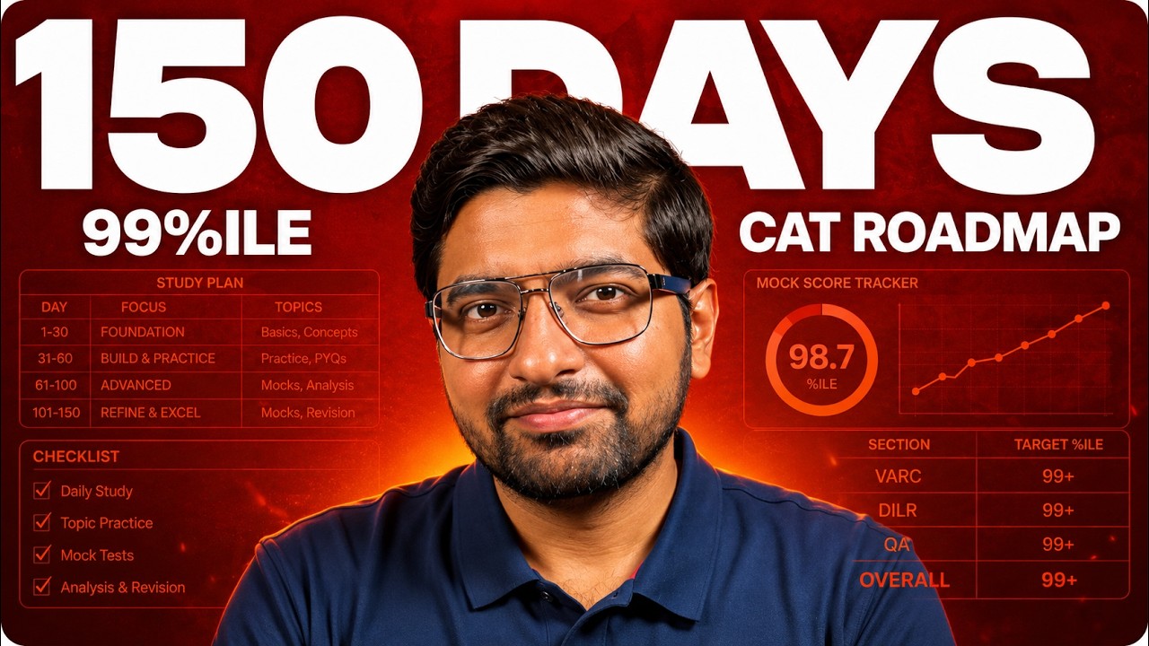 Crack CAT in 150 Days [Detailed Study Plan]