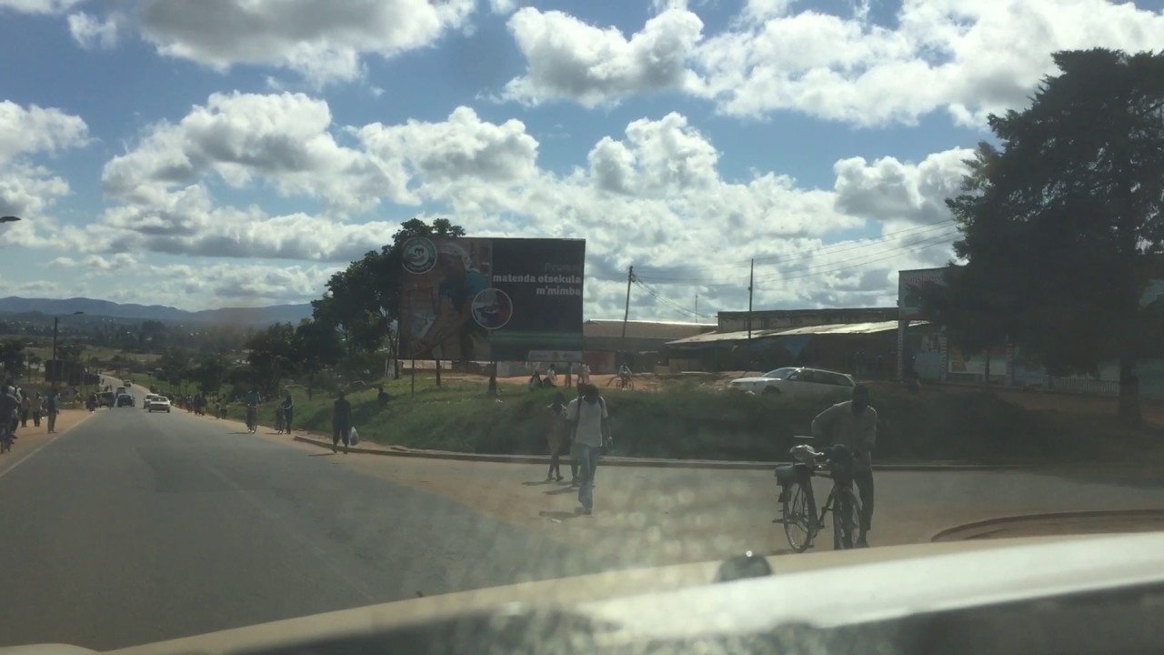 Driving through Mzuzu, Malawi