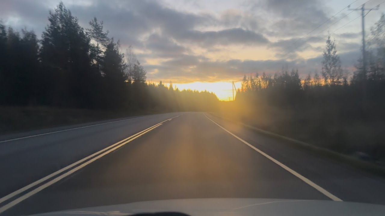 Early Morning Drive from Loppi to Mäntsälä | Autumn Roads via Ridasjärvi