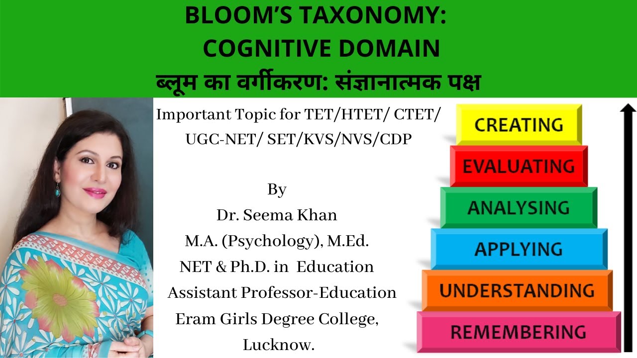 Bloom's Taxonomy of Educational Objectives : Cognitive Domain ब्लूम वर्गिकी:संज्ञानात्मक पक्षNET|TET