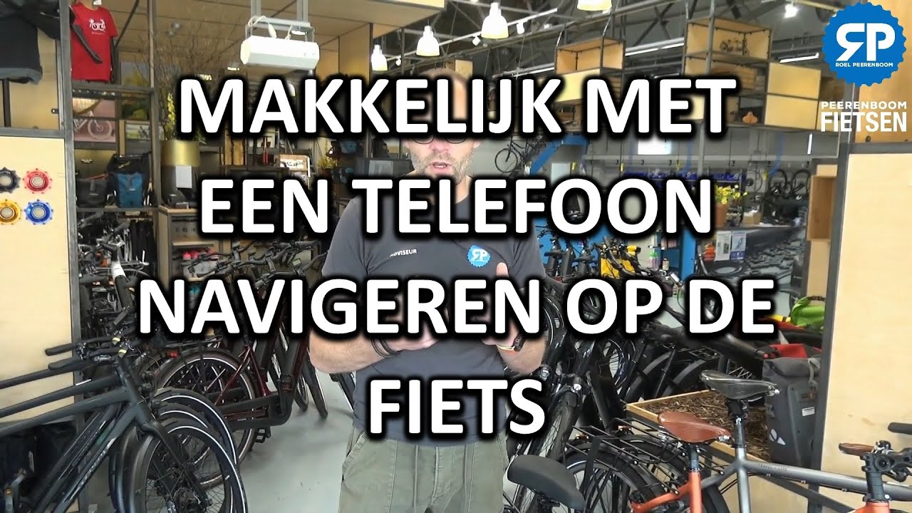 MAKKELIJK MET EEN TELEFOON NAVIGEREN OP DE FIETS