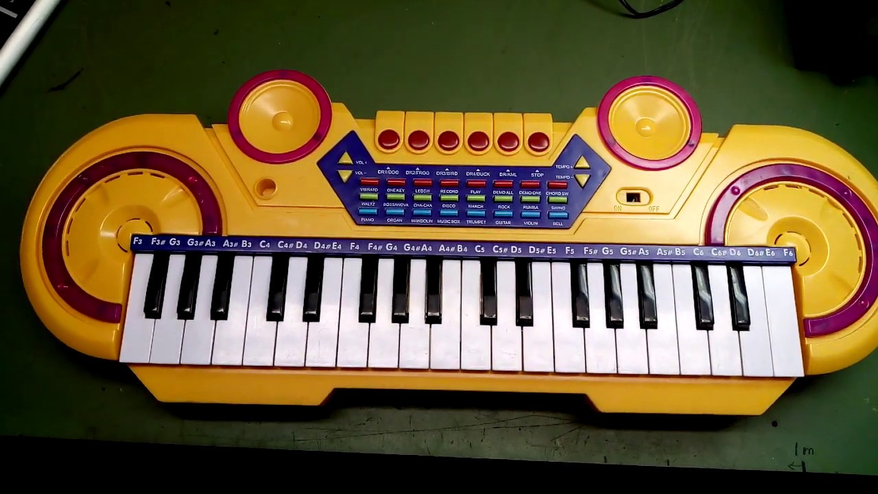 Toy keyboard unknown brand  - demo songs