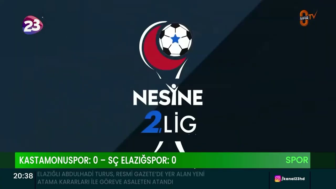 TFF 2. LİG BEYAZ GRUP 29. HAFTA MAÇINDA KASTAMONUSPOR: 0 - SÇ ELAZIĞSPOR: 0