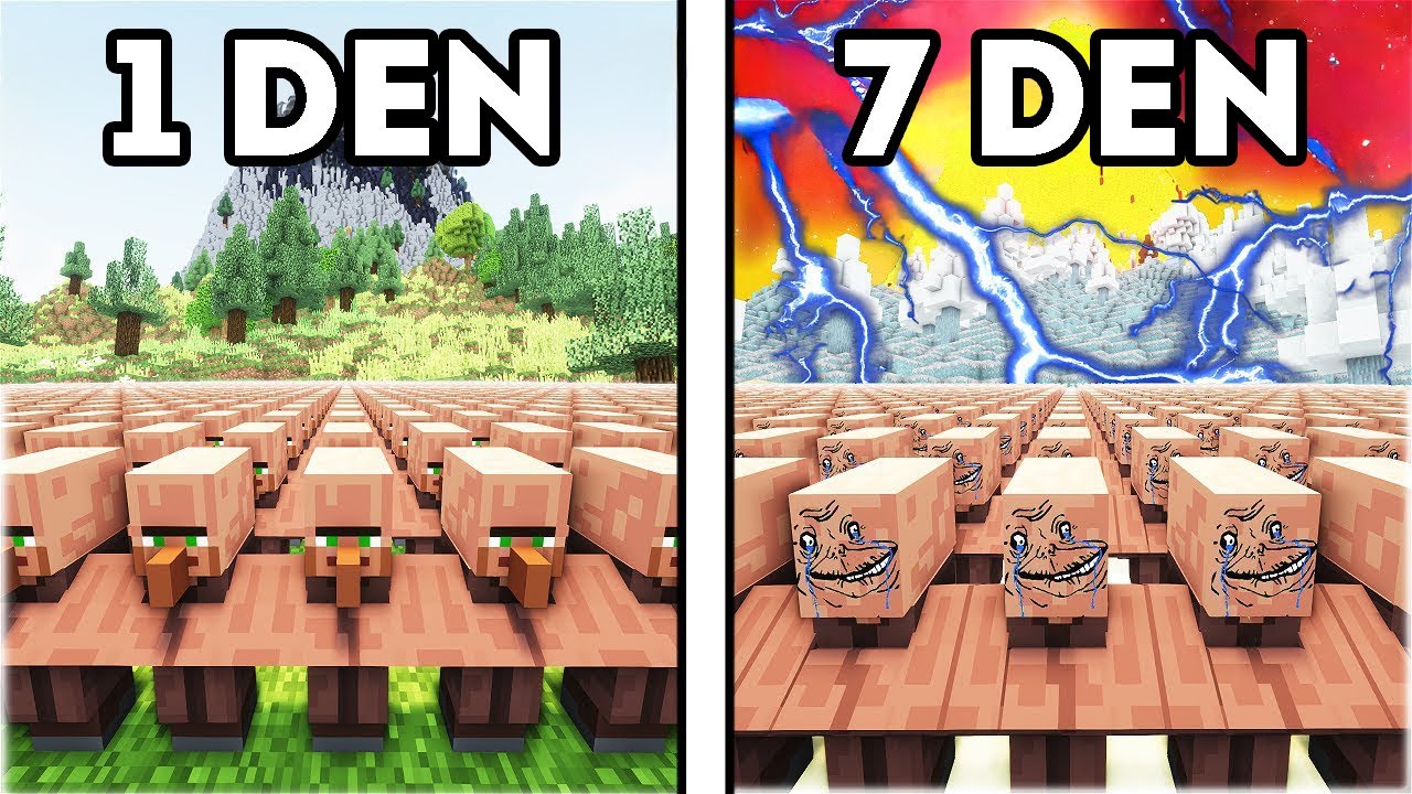 100 Vesničanů VS Apokalyptický ostrov v Minecraftu!