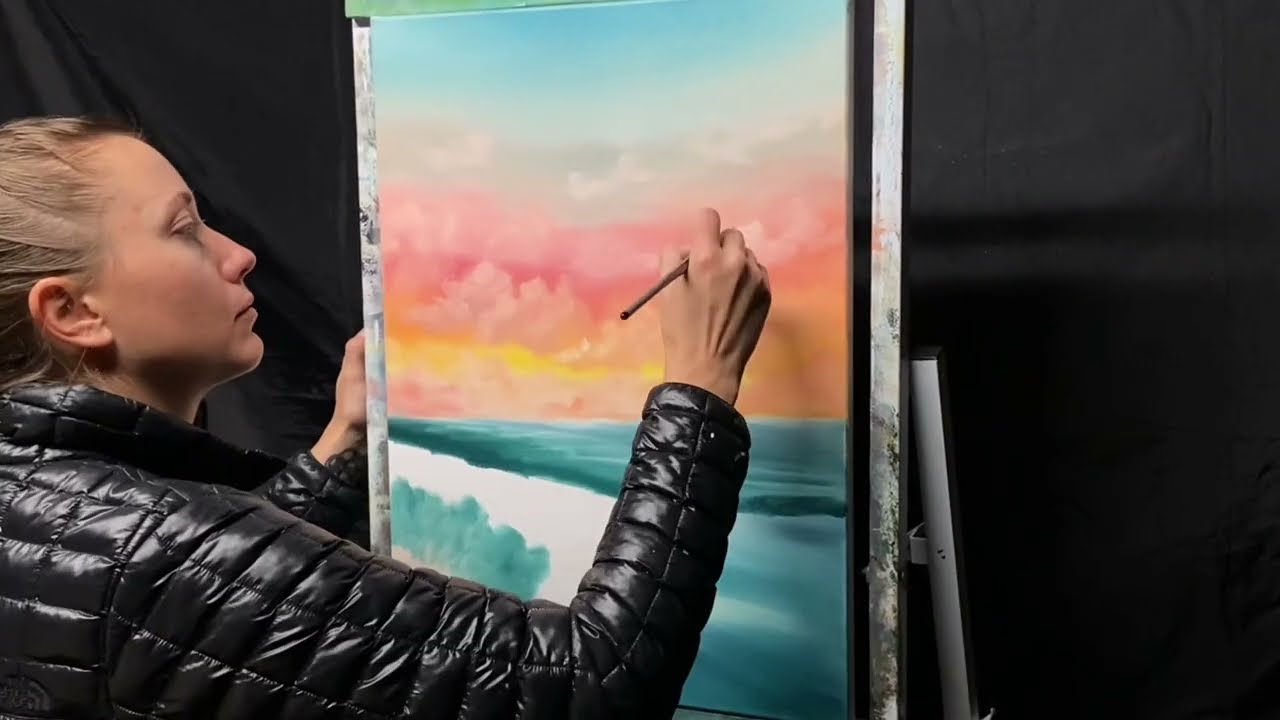 Original Oil Painting TImelapse "Flow"  by Kaylee Rakowski