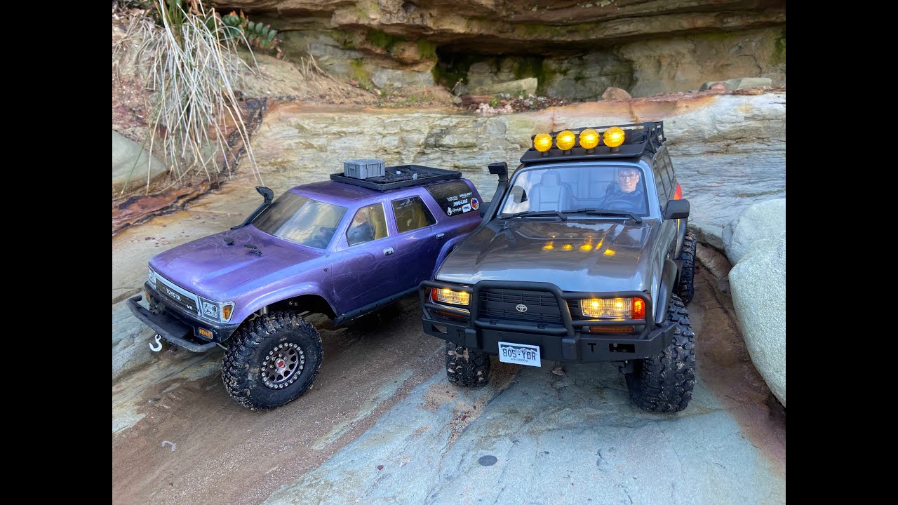 FMS LC80 and a Vanquish 4Runner at Terrigal