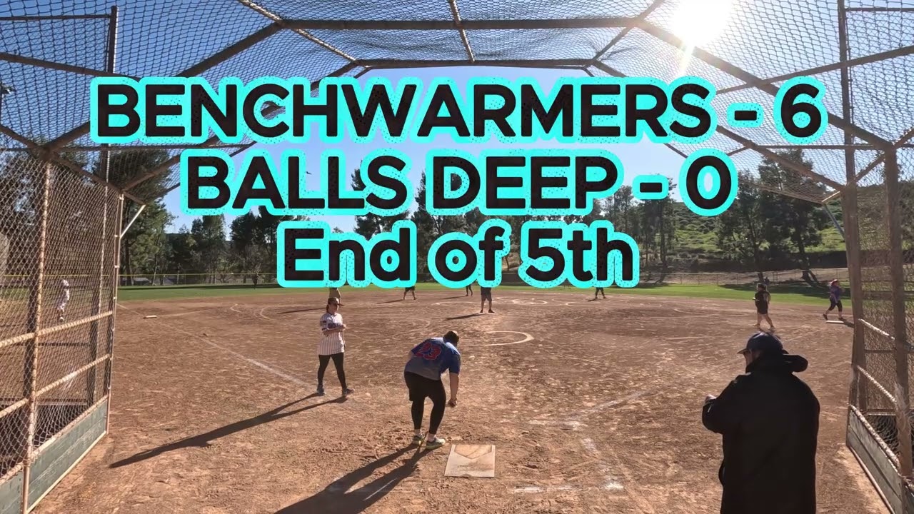 BENCHWARMERS vs BALLS DEEP on March 8,2026 - Adult Slow-pitch Softball
