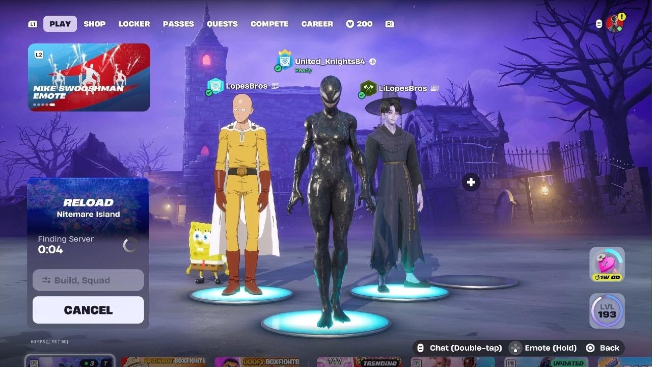 Fortnite Reload | Nitemare Island Is Back ✌️ LopesBros