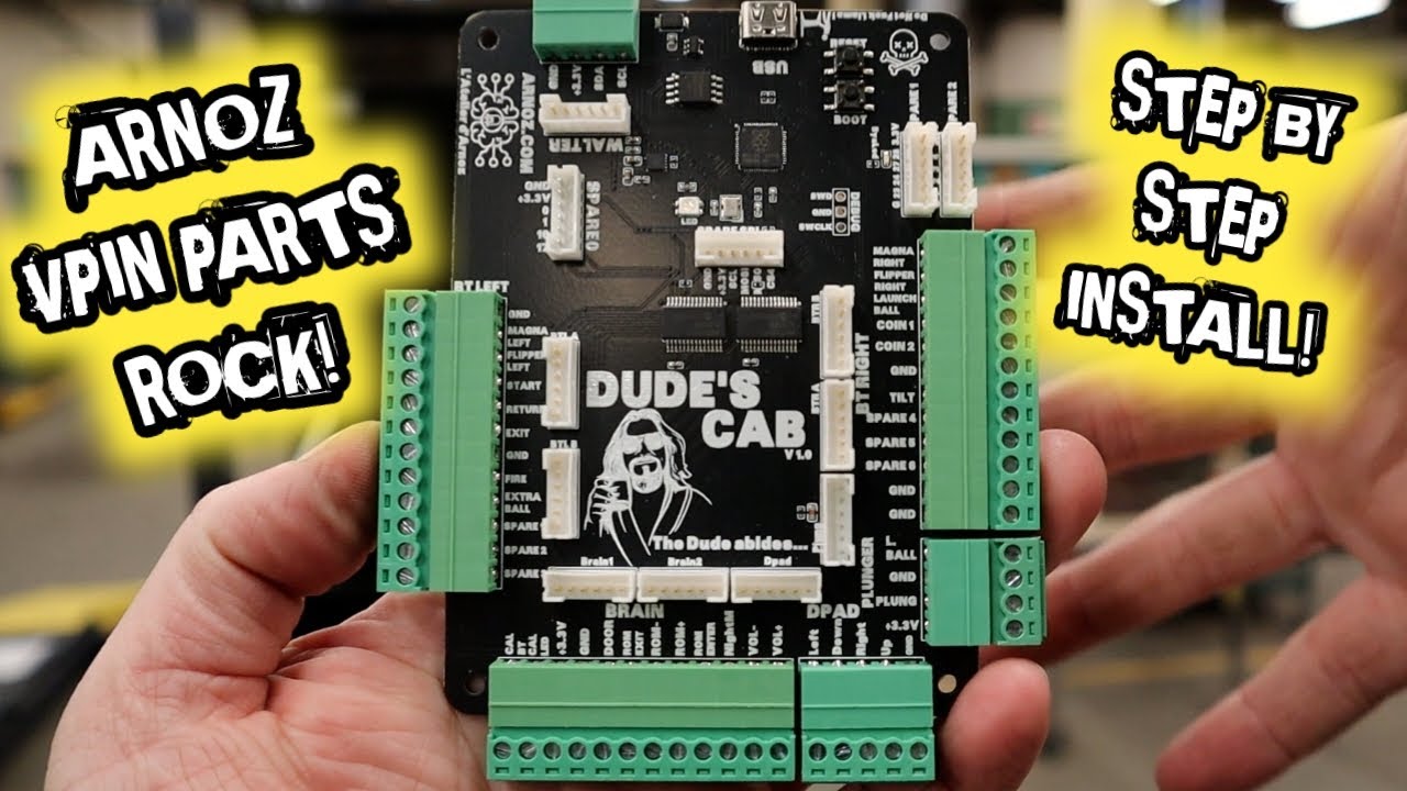 Virtual Pinball: How to set up a dude's cab, brain board, and button boards from L'atelier Arnoz!