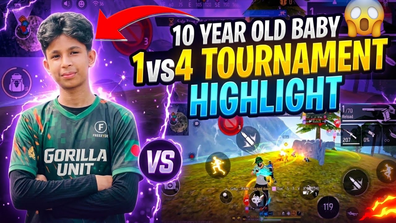 10 YEAR OLD 1VS4 INSANE CLUTCH 😱 | TOURNAMENT HIGHLIGHT 🇧🇩