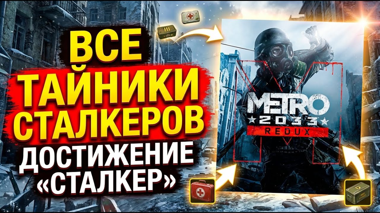 Metro 2033 Redux ➤ Достижение Сталкер | Все тайники сталкеров в Мёртвом городе