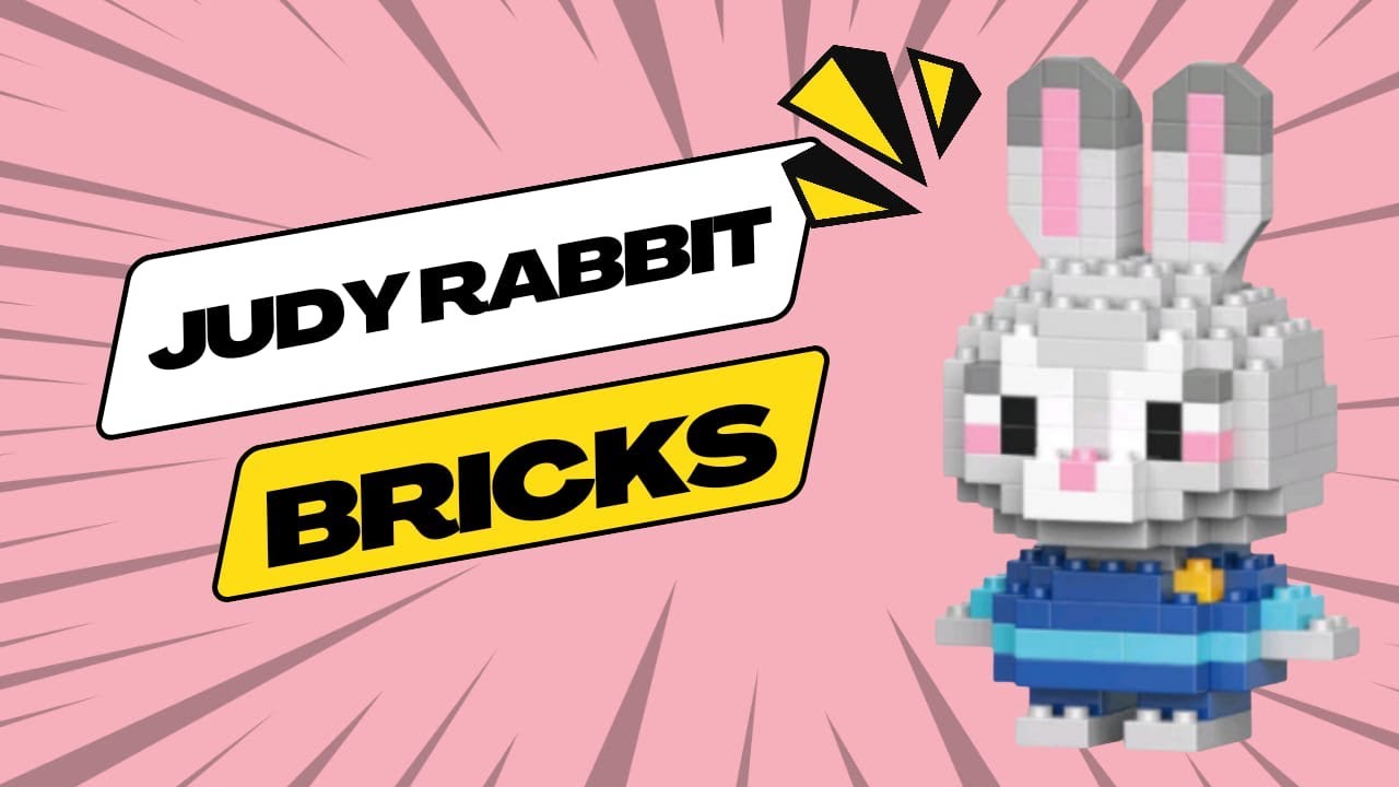 How to build JUDY RABBIT LEGO mini bricks tutorial (bahasa)