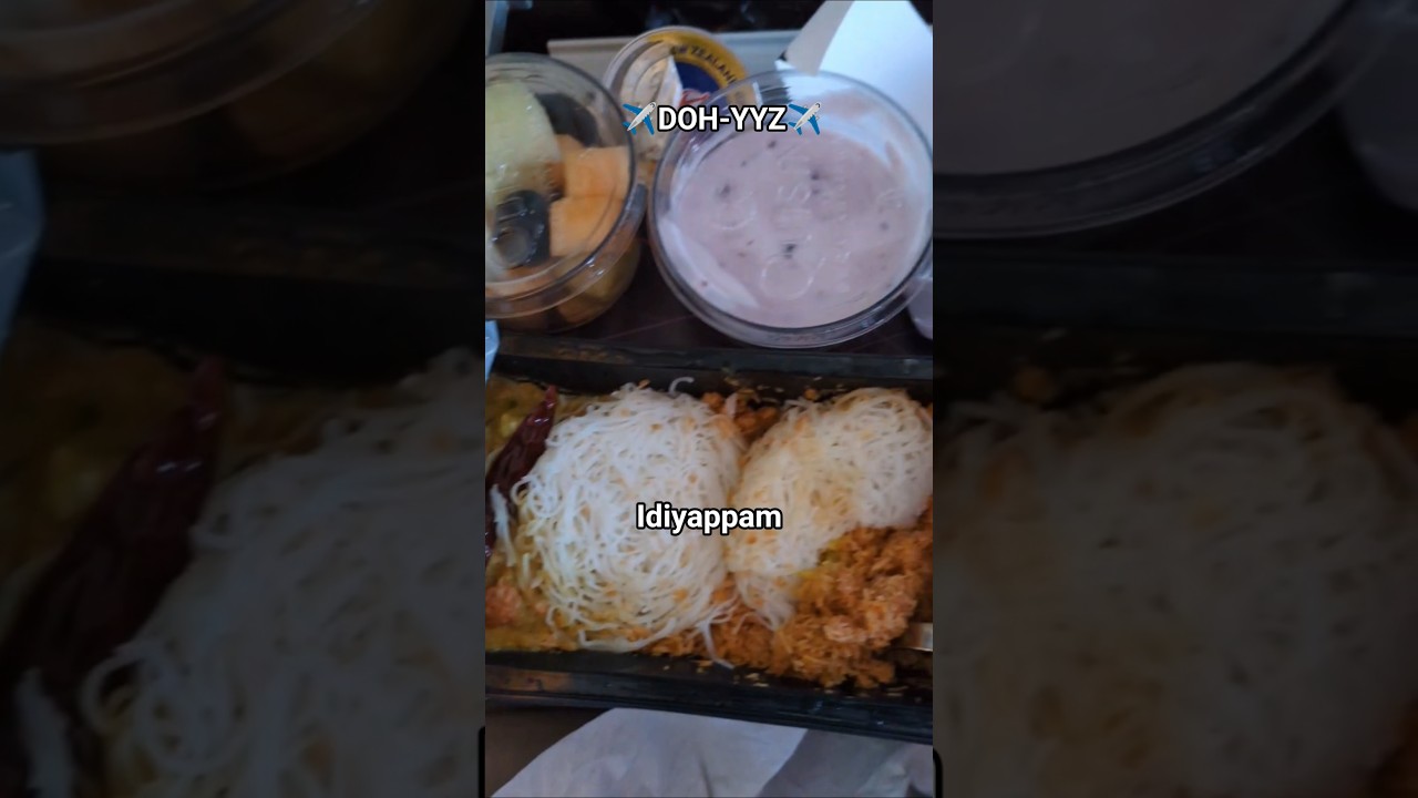 IDIYAPPAM on QATAR Airways Doha to Toronto 