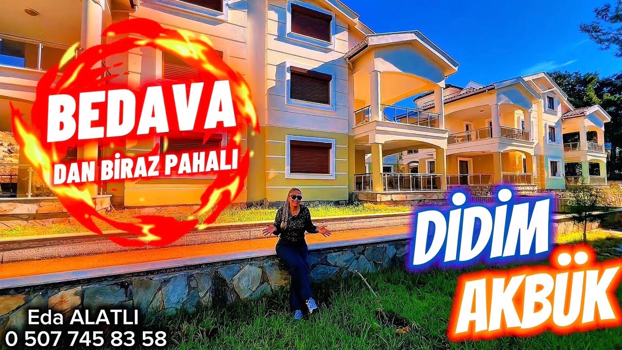 Akbük’te Aile Yaşamına Uygun Havuzlu, Büyük Bahçeli 3+1Villa #didim #akbük #havuzluvilla #doğalyaşam