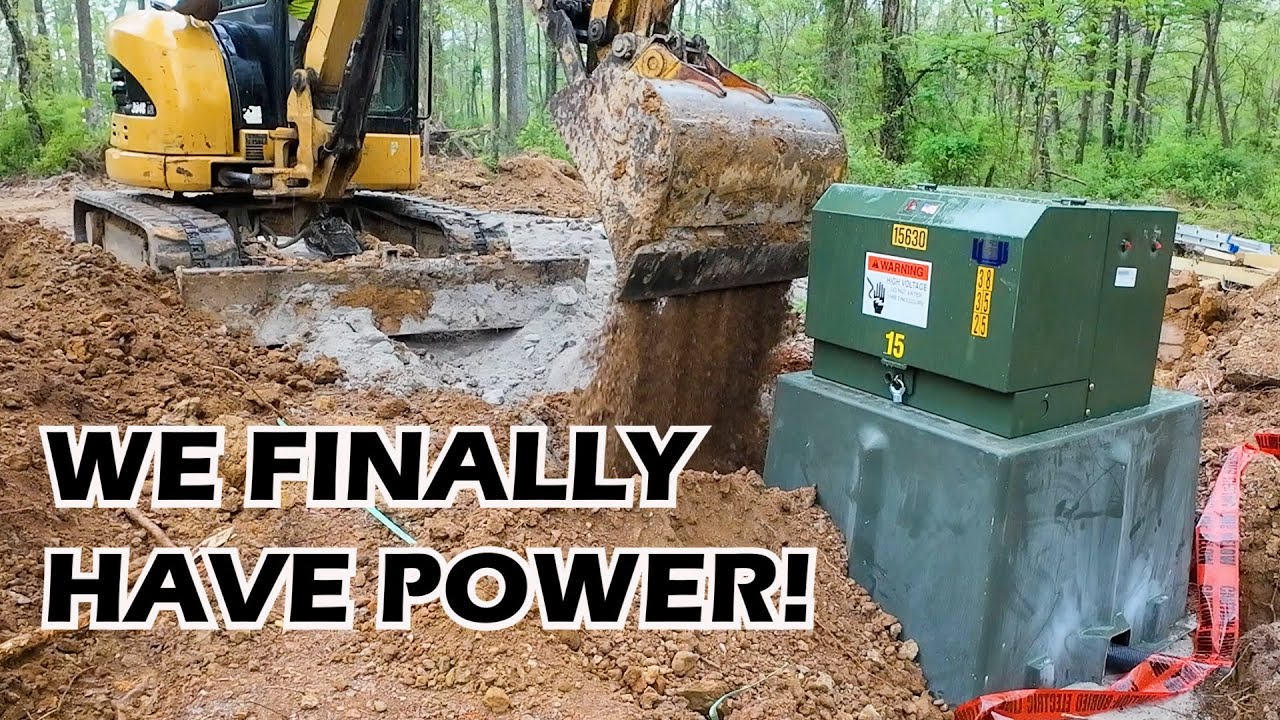Burying Electric Primary Line in Mud | Final Step of Underground Installation