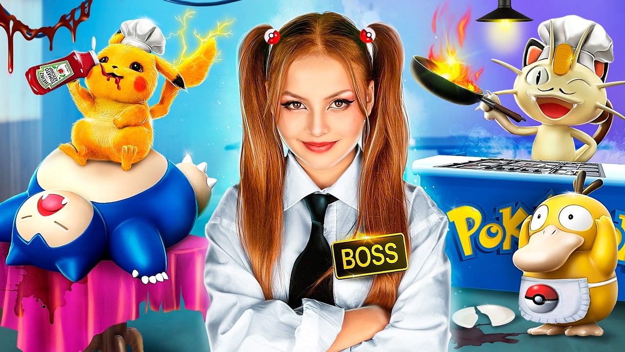Я Відкрила Ресторан Покемонів! Переоблаштування Ресторана! Покемони – в Реальному Житті!
