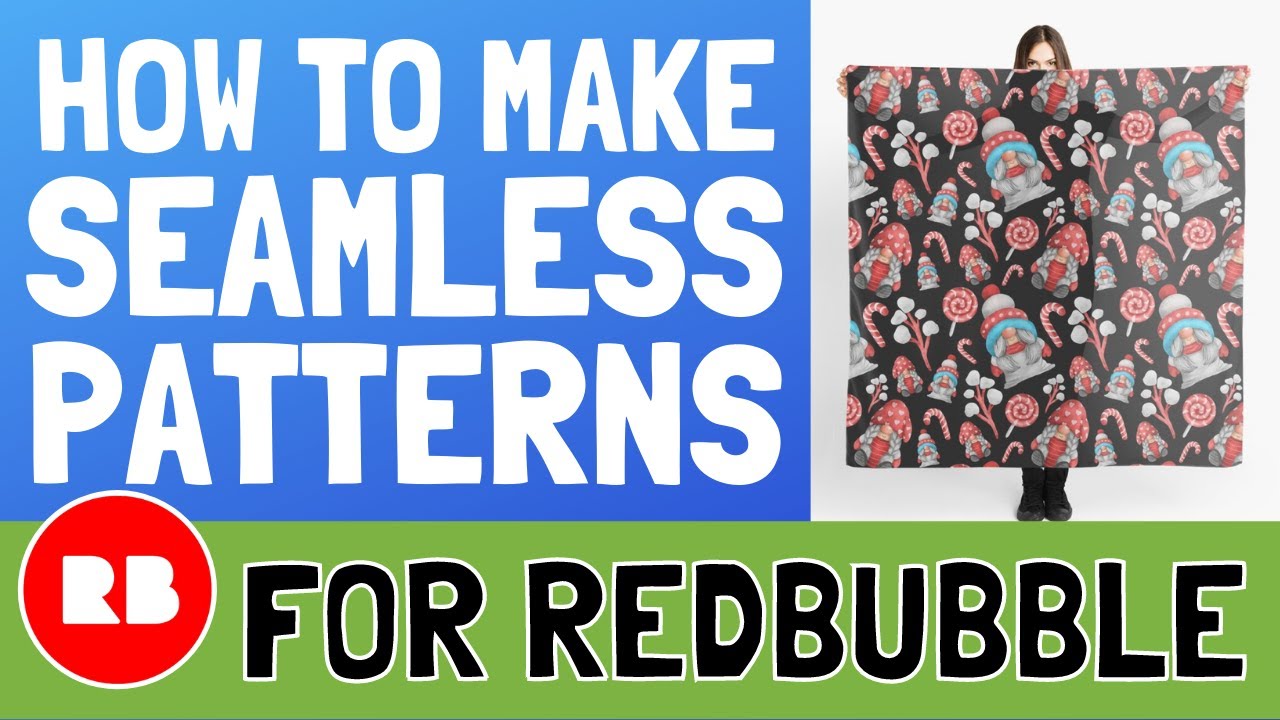 How to Make a Seamless Pattern + RedBubble Design Tutorial for ALL Products