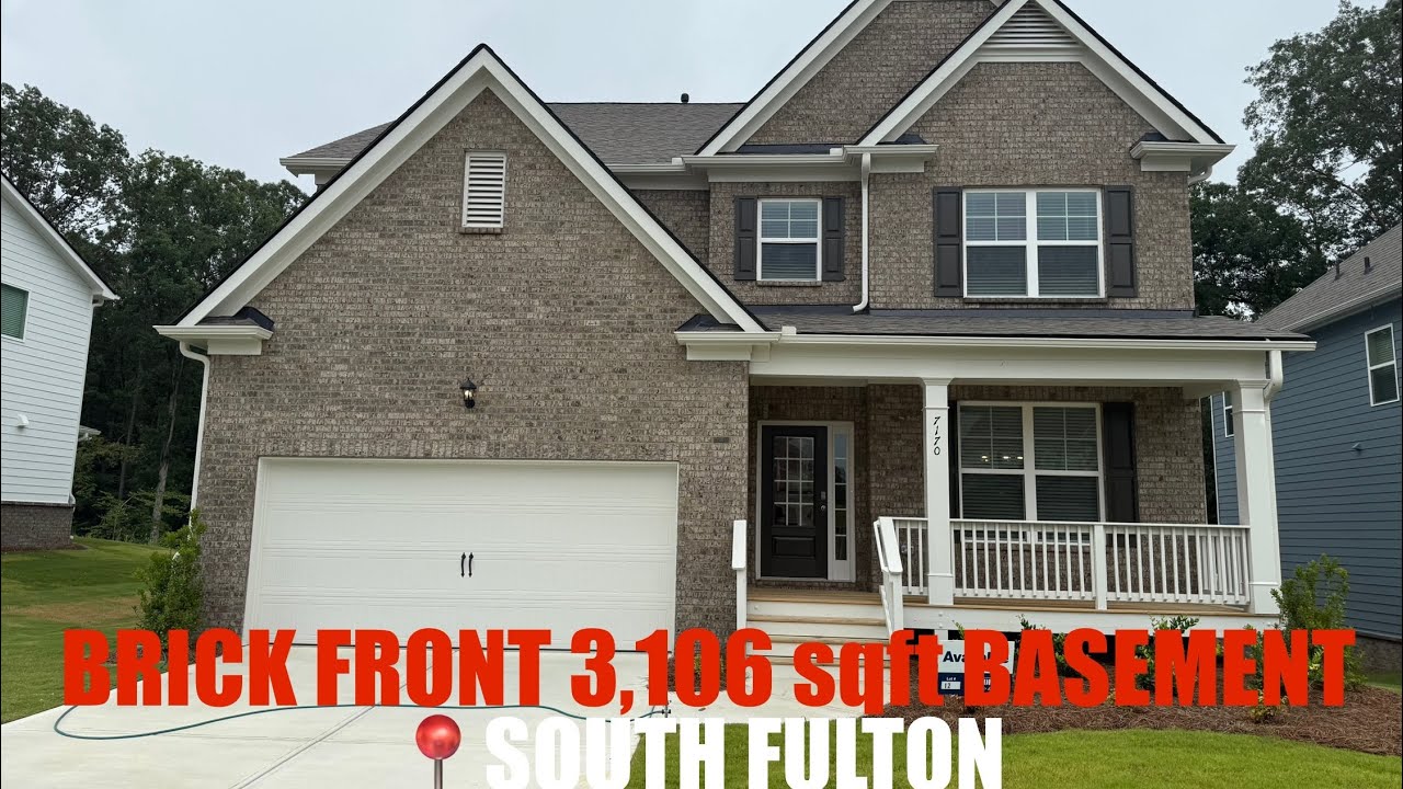New Build Alert 🚨 Incredible Basement Home 🏡 in South Fulton, Georgia!