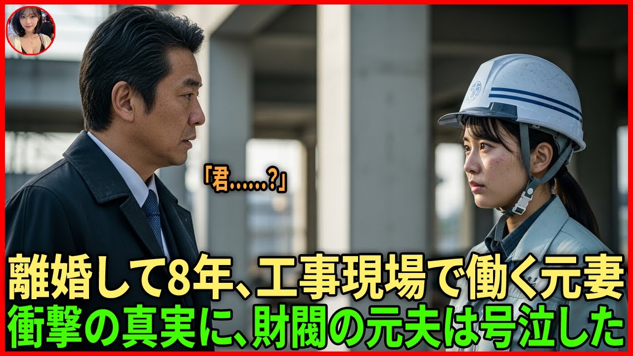 離婚して8年――工事現場で重労働をしていた元妻。衝撃の真実に、財閥の元夫は号泣した…