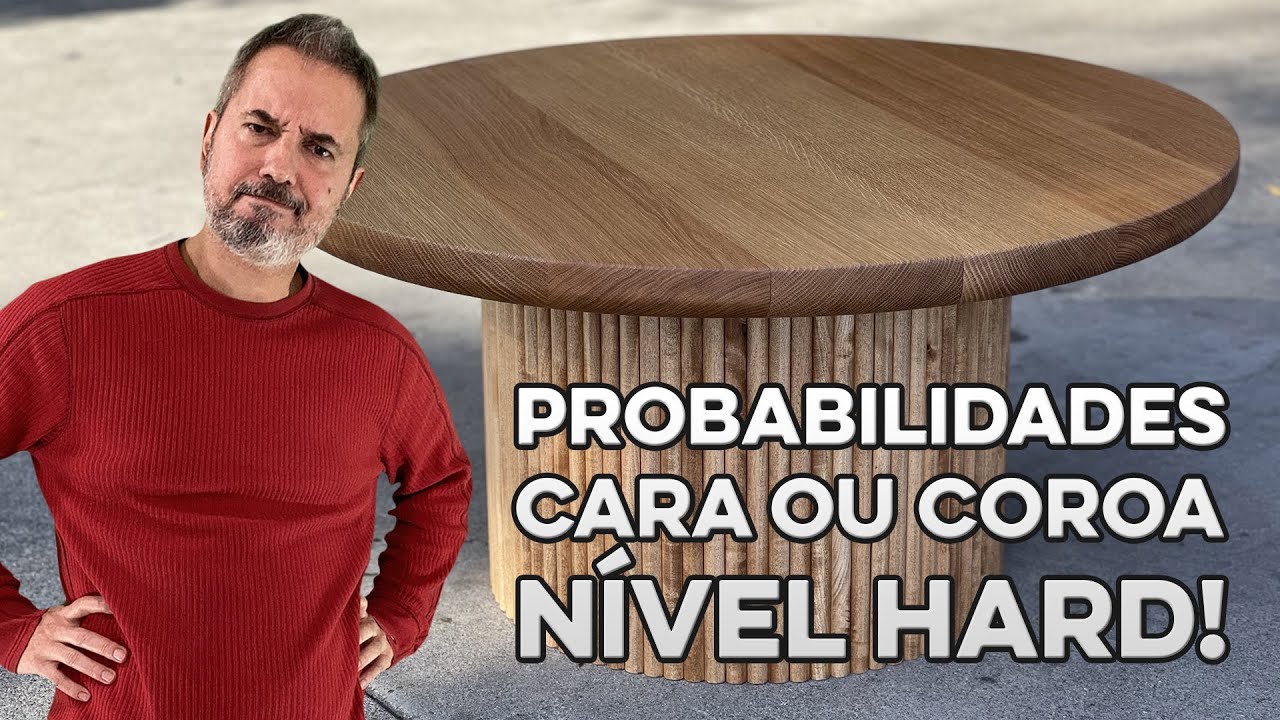 Probabilidades de cara ou coroa na mesa redonda: uma lindeza de problema! [Horizontal]