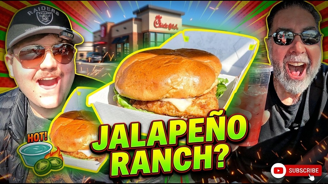 Пробую НОВЫЙ сэндвич с курицей «Халапеньо Ранч Клаб» от Chick-fil-A и клубнично-гибискусовый спрайт!