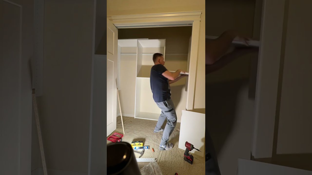 Transform Your Closet in One Day!  Closet Essential Deluxe Installation #24solve #closetorganization