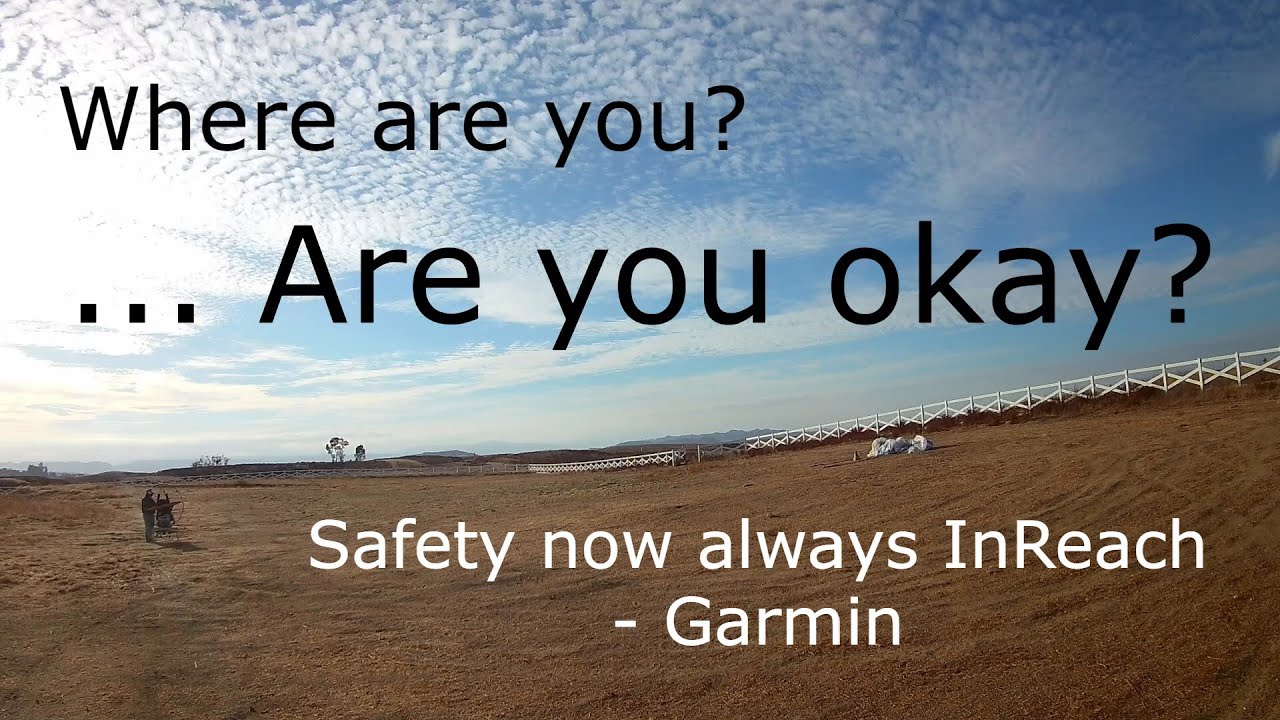 Paramotor Flight #60  - Safety now always InReach with Garmin
