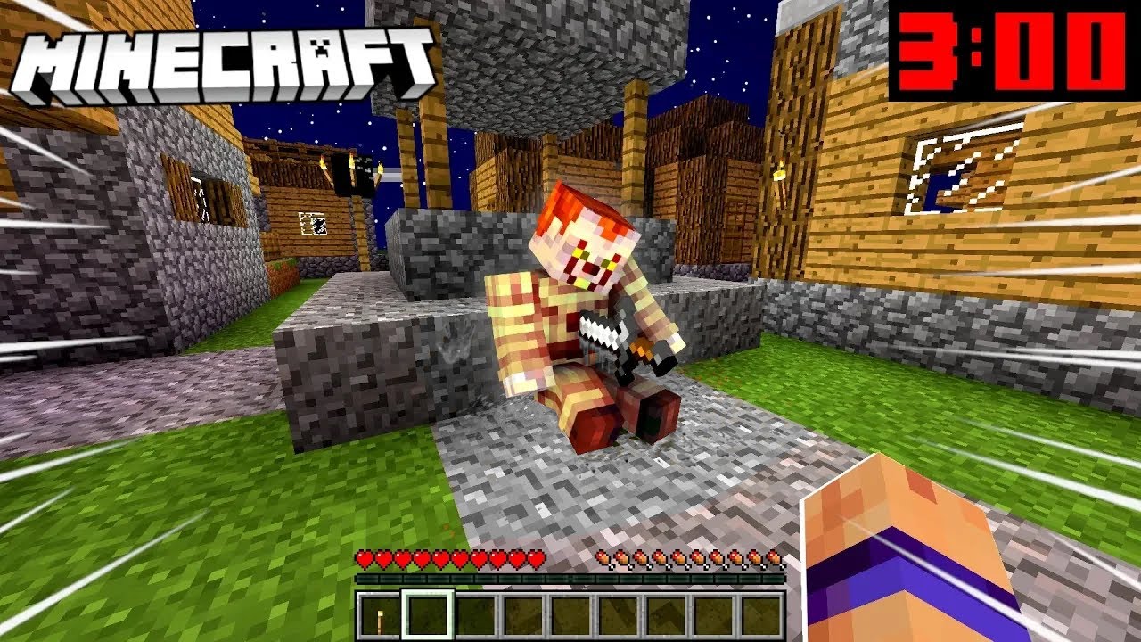 CO SIĘ STAŁO DLA KLAUNA PENNYWISE O 3 W NOCY W MINECRAFT