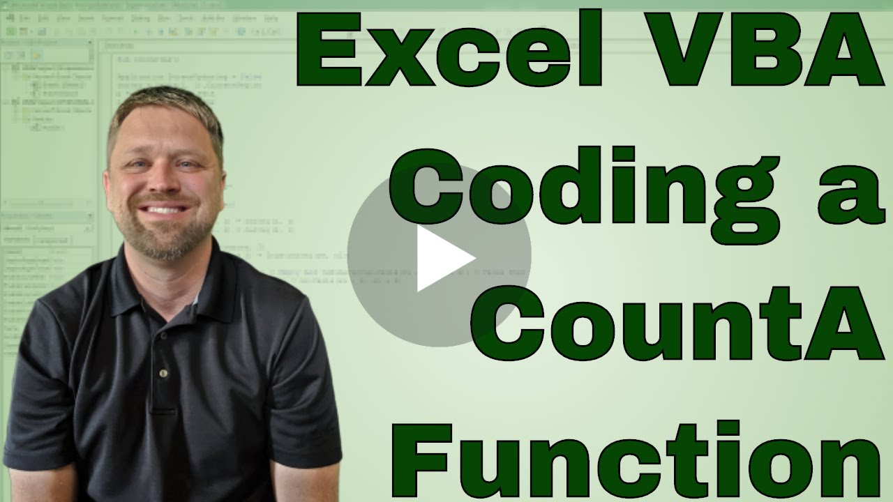 VBA   Excel CountA Function in VBA code