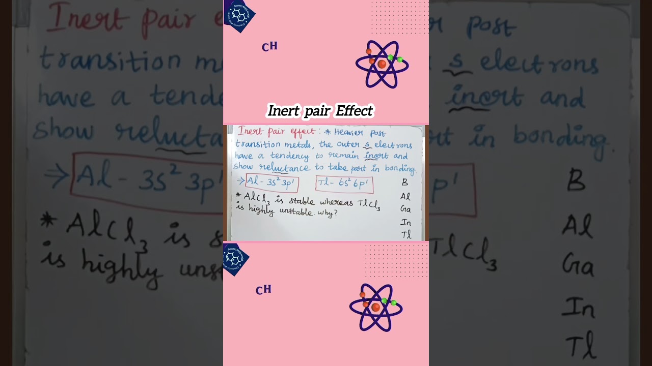 Inert pair Effect #jee #neetchemistry #chemistry  #shortvideo