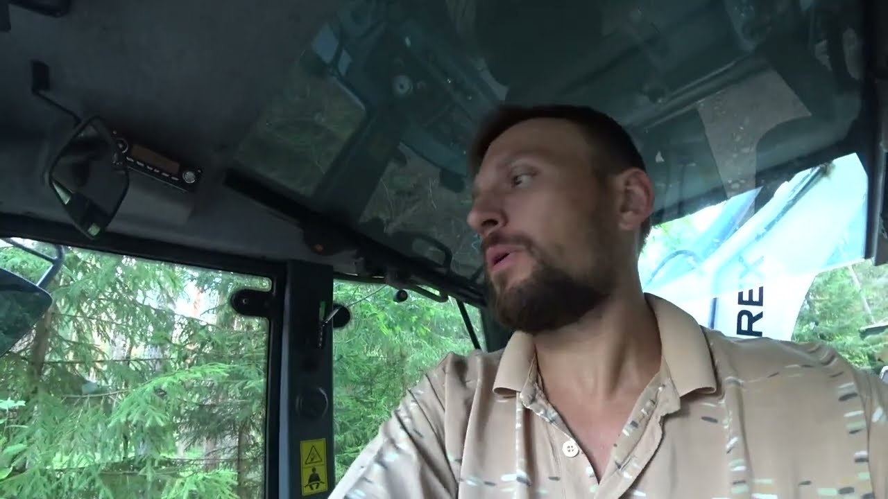 Cмена на экскаваторe Terex Tlb840