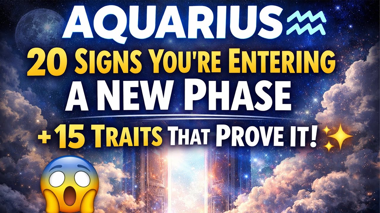 AQUARIUS ♒ — 20 Signs You’re Entering a New Phase + 15 Aquarius Traits That Prove It 😱✨