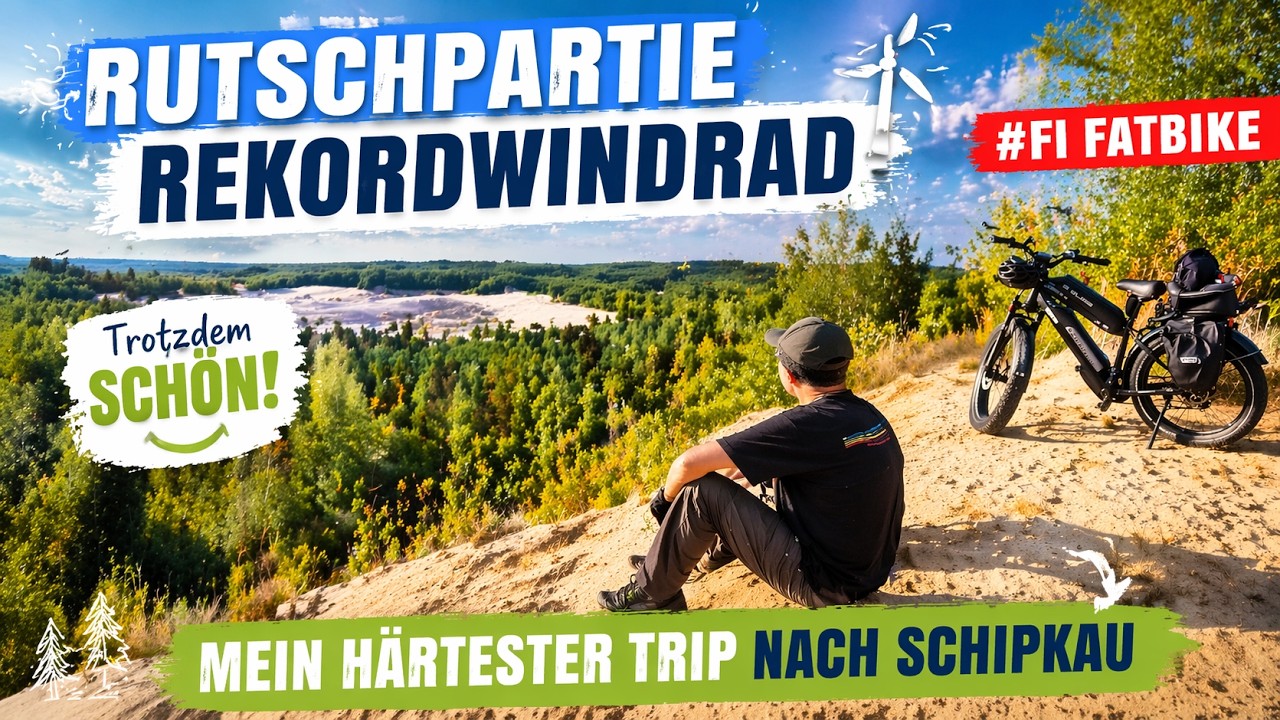 XXL Windrad mit noch weit mehr Tagen als Bau - daher andere Runde durch den Tagebau 