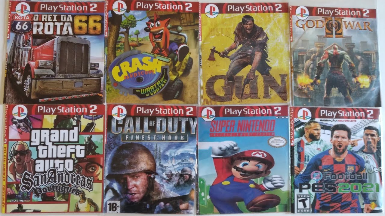 COMPRANDO E TESTANDO JOGOS DE PS2 DO CAMELÔ 😱 COD, SAN ANDREAS, E-FOOTBALL PES 2021 E MUITO + 😜