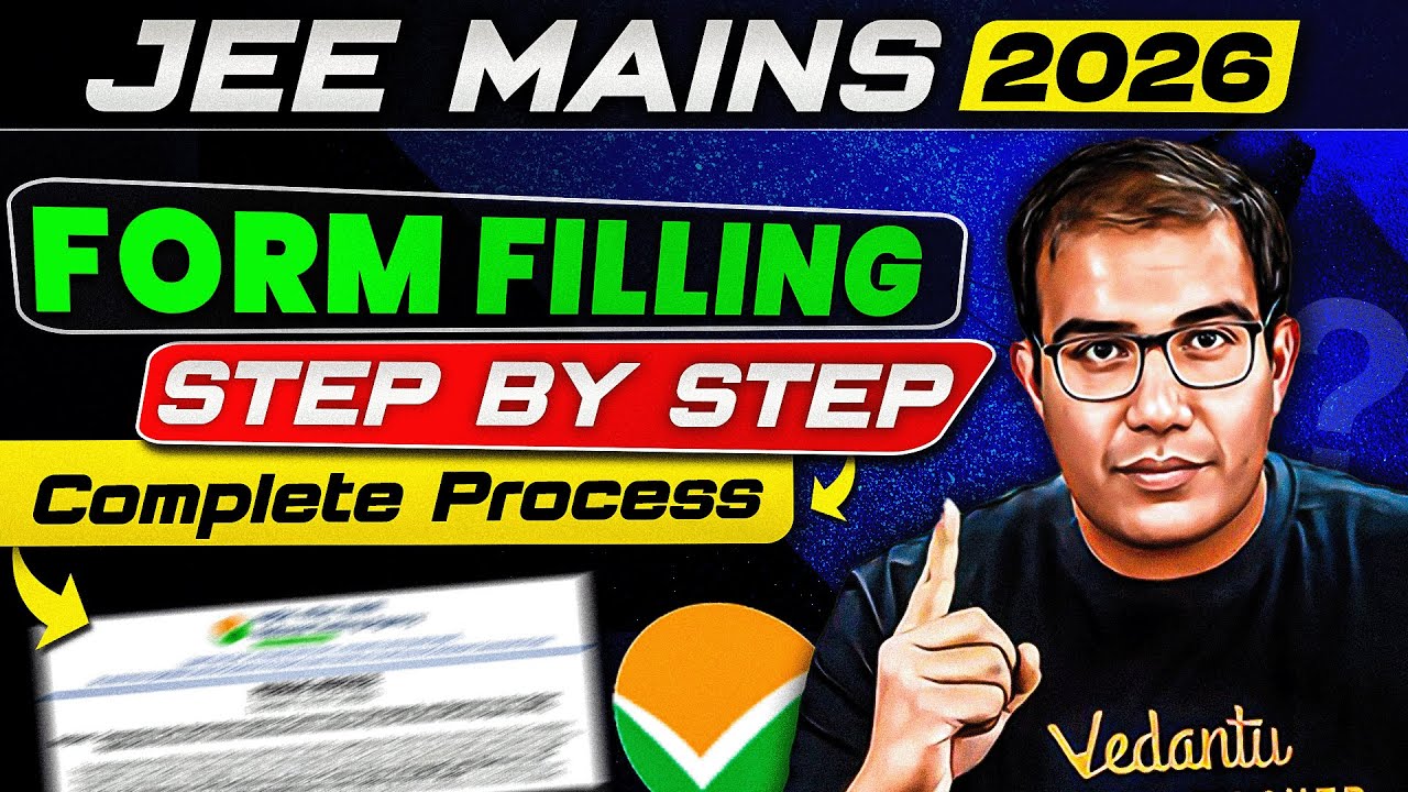 How To Fill JEE 2026 Application Form ✅| JEE Mains Registration | Step By Step Guide| Vinay Shur Sir