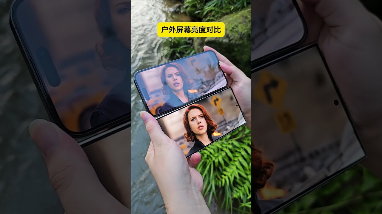 iPhone vs Samsung display quality test #shorts