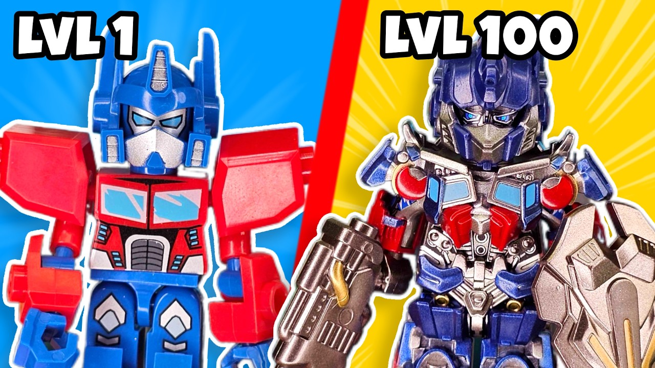 LEVEL 1 vs 100 LEGO TRANSFORMERS…