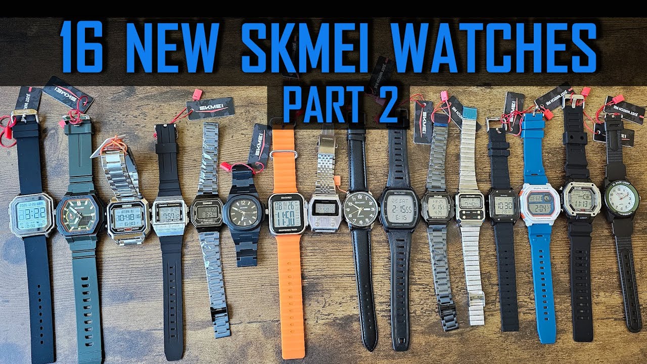 16 новинок часов SKMEI, превью, часть 2 #gedmislaguna #skmei #skmeiwatch #aliexpresshaul