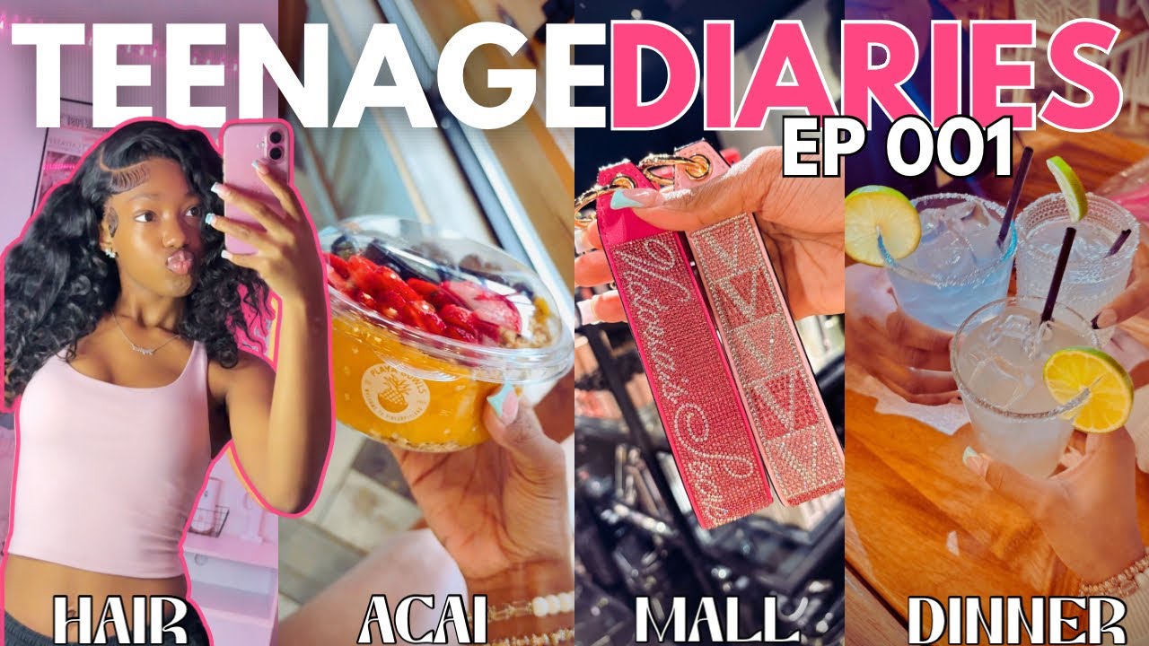 TEENAGE DIARIES 001ꕥ| girls night out, hair appt, 6ixers game, target run+ shopping