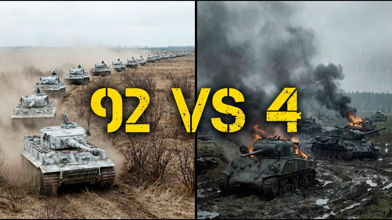 Hitler Sent 92 Tigers to Kill Patton. Only 4 Returned.