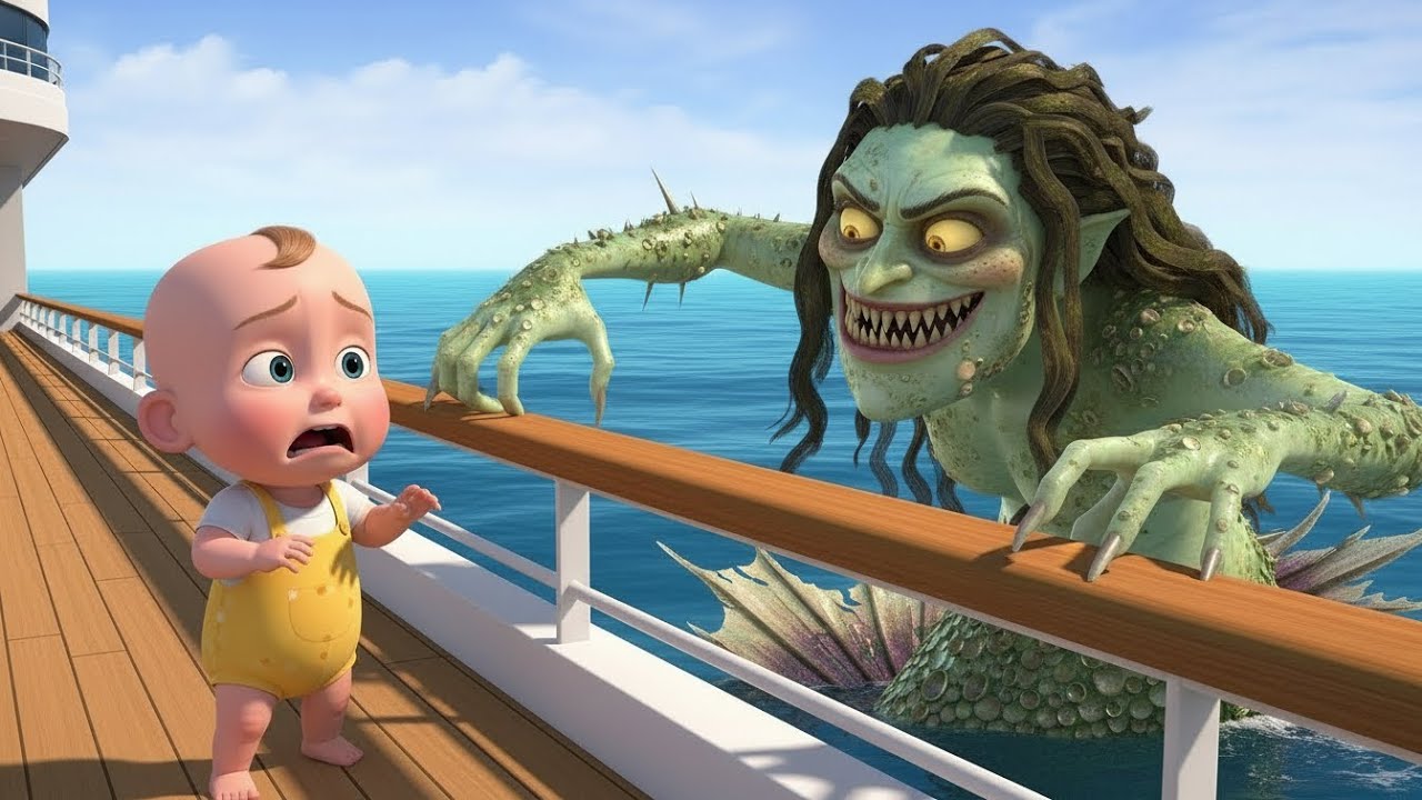 Monsters In The Sea Kids Song | FROBFUN Kids Songs & Rhymes | FRONBFUN Best Monster Compilation