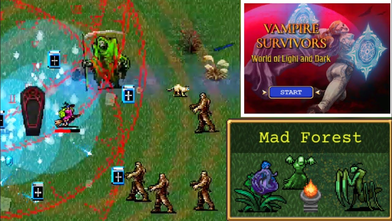 Vampire Survivors Adventure – World of Light and Dark Ch.3 | Mad Forest Complete