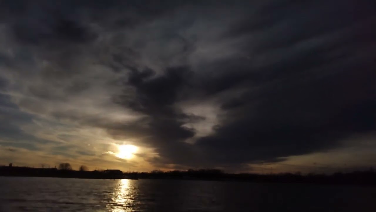 Afternoon time lapse turns to absolutely blood red sunset 1-13-26