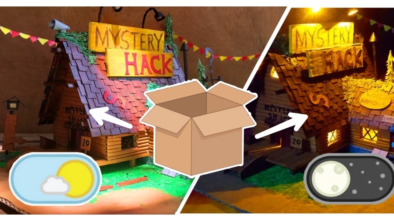 DIY: HOW TO MAKE "MYSTERY SHACK" | PART 1| MADE OF CARDBOARD